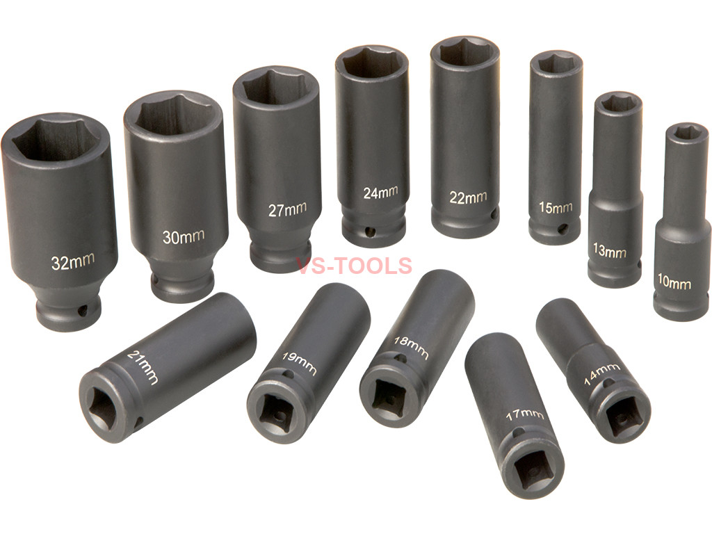 1/2inch 10mm-32mm 6Points Metric Drive Deep Impact Socket